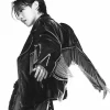 J-Hope Arirang Album Vinyl Cover 2026 Black Leather Fringe Jacket