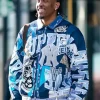 Jalen Williams NYC 2026 NY Yankees Supreme Varsity Bomber Jacket