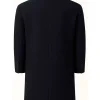 Jason Statham Shelter Black Wool Coat Back