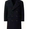 Jason Statham Shelter Black Wool Coat For Sale
