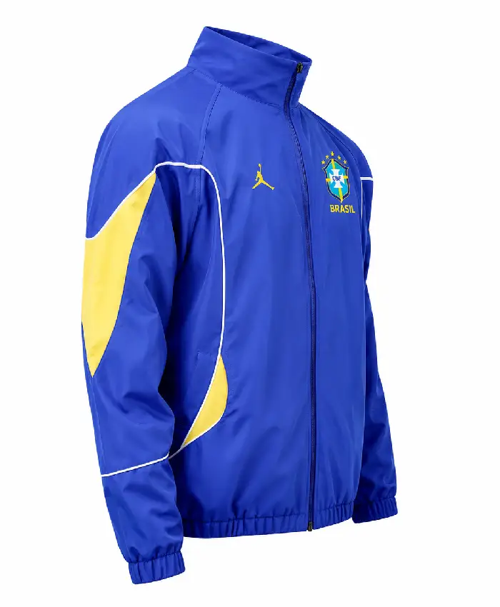 Shop Jordan x Brazil World Cup 2026 Soccer Anthem Blue Track Jacket