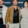 Karl Urban Mortal Kombat II Brown Suede Jacket