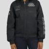 Las Vegas Raiders Black Patch Bomber Jacket