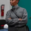 Law and Order SVU S27 Noma Dumezweni Grey Wool Jacket