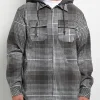 Logan Durston Greys Anatomy Tv Series S22 Van Crosby Flannel Hooded Jacket