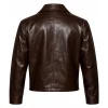 Love is Blind S10 Nick Lachey Brown Leather Jacket Back