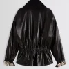 Mariah Carey 2026 Black Leather Jacket Back