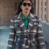 Marisa Tomei You're Dating a Narcissist! Plaid Wool Coat For Sale