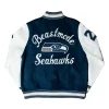 Marshawn Lynch Seattle Seahawks Beastmode Legacy Varsity Jacket Back
