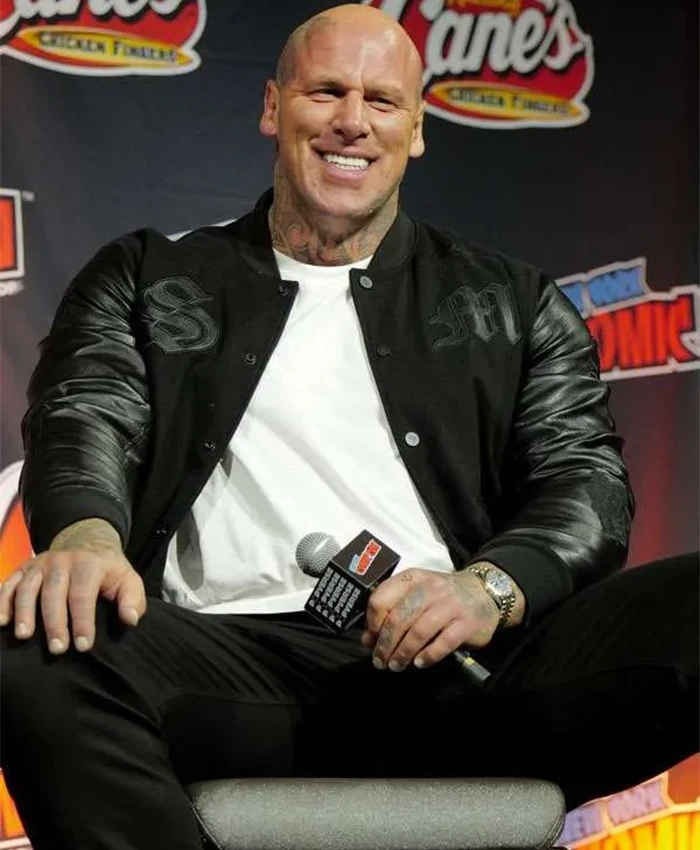 Martyn Ford Mortal Kombat II Black Varsity Jacket For Sale