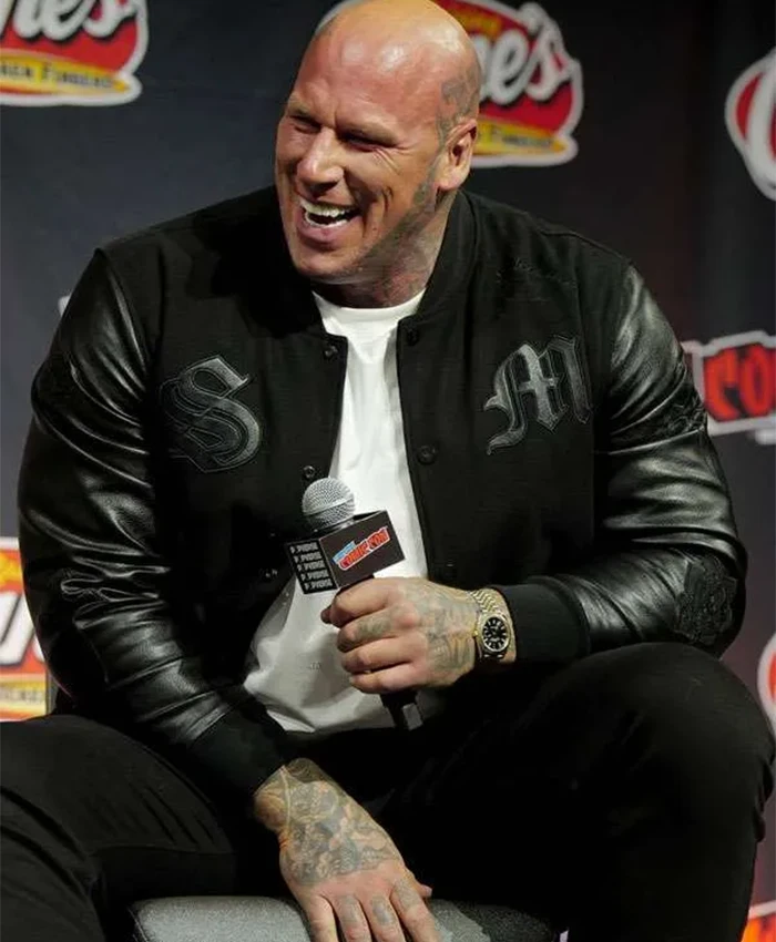 Martyn Ford Mortal Kombat II Black Varsity Jacket