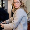 Melissa Roxburgh The Hunting Party S02 Wool Coat For Sale