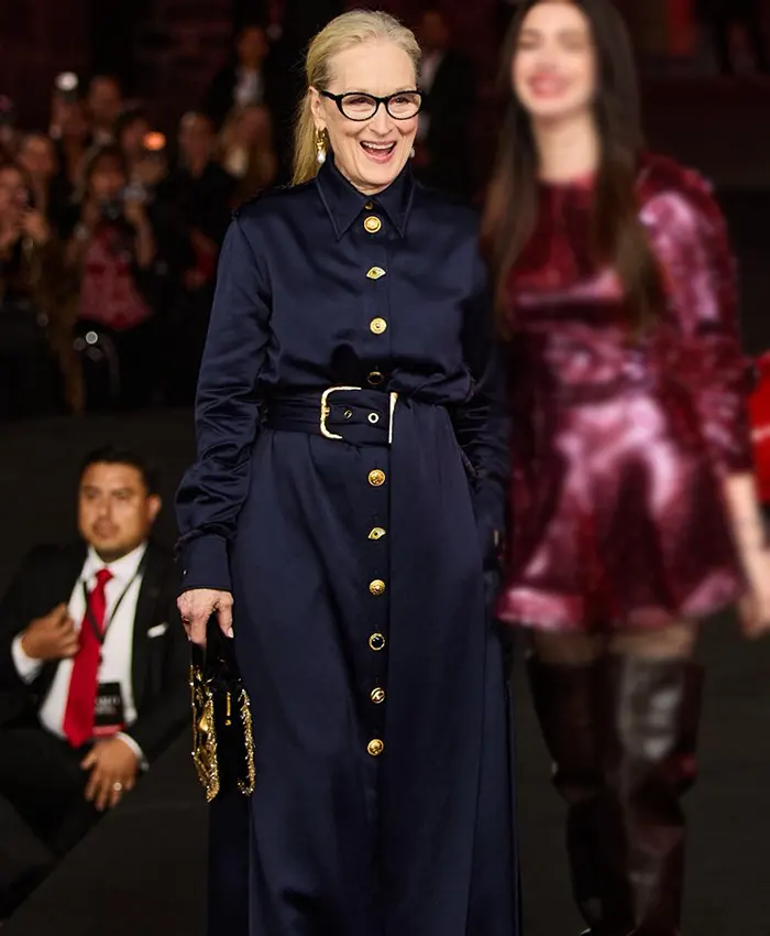 Meryl Streep The Devil Wears Prada 2 Event 2026 Blue Coat