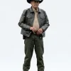 Michael Edwards The Sheriff Brown Leather Jacket Front