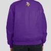 Minnesota Vikings Purple Patch Bomber Jacket Back