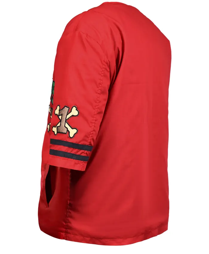 Monkey D. Luffy TV Series One Piece 2026 Iñaki Godoy Red Neighbours Shirt Back