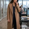 Necar Zadegan CIA S01 Brown Wool Coat