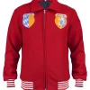 New York City 2026 BTS Kim Taehyung Red Bomber Jacket