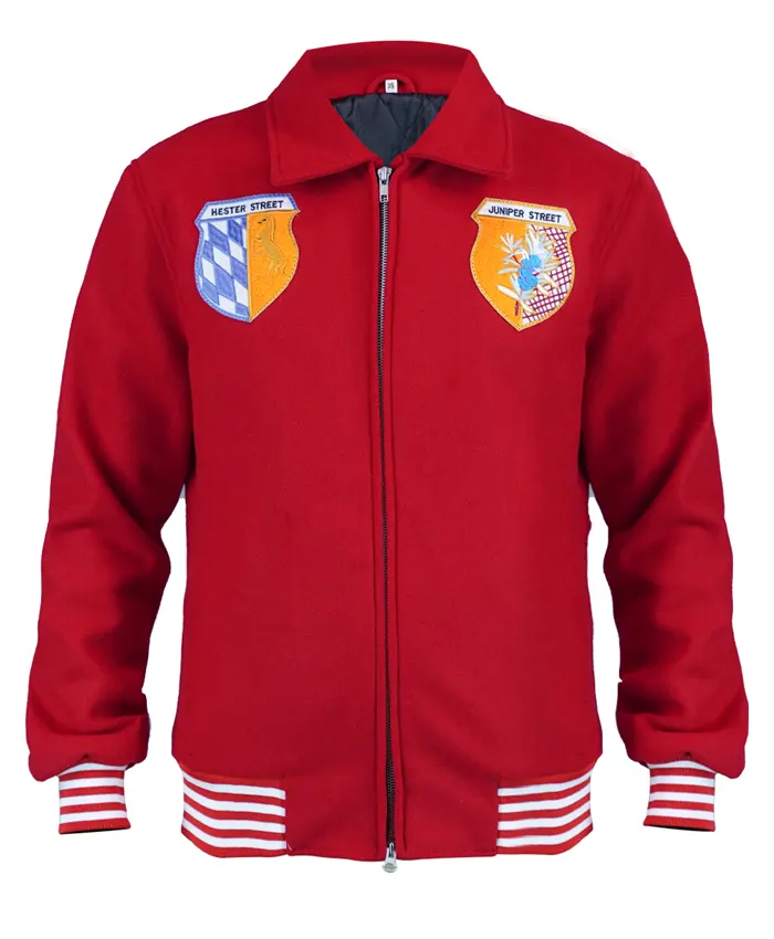 New York City 2026 BTS Kim Taehyung Red Bomber Jacket