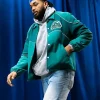 New York Knicks Vs Oklahoma City Thunder Karl Anthony Towns 2026 Green Coach Jacket