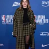 Nicole Wallace London Game 2026 Checked Coat For Sale
