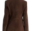 Nikki Reynard CIA S01 Brown Suede Blazer Back