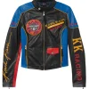 One in a Million Album Singer Aaliyah Babygirl Multi color Leather Motorcycle Jacket