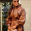 Oprah Winfrey Paris Fashion Week 2026 Leather Jacket For Sale
