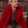 PAAZ Jonas Smulders Red Sherpa Coat For Sale