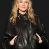 PFW 2026 Diane Kruger Leather Jacket For Sale