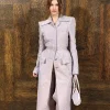 Paris Fashion Week 2026 Barbara Palvin Wool Coat Front