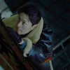 Park Jeong-min Humint Black Shearling Jacket For Sale