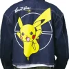 Pokémon Pikachu Dark Blue Denim Jacket For Men and Women