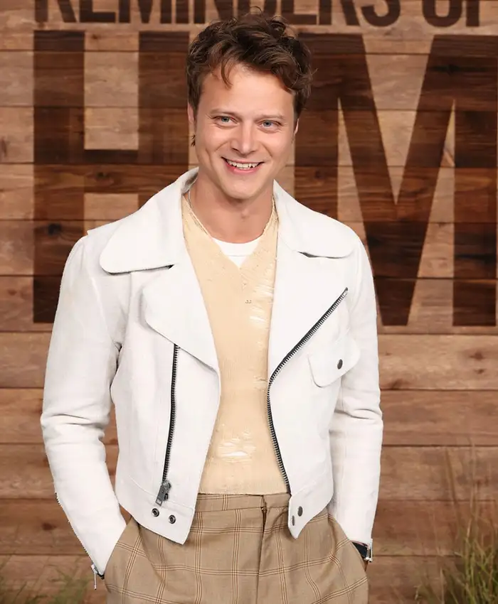 Reminders of Him Premiere Rudy Pankow Leather Jacket Front