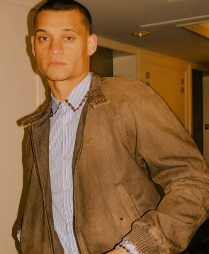 Reminders of Him Tyriq Withers Brown Denim Jacket For Sale