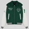 Represent Racing Full-Zip Green Varsity Jacket