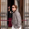 Robert Pattinson Campidoglio Rome Grey Jacket
