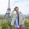 Robert Pattinson The Drama Beige Quilted Jacket