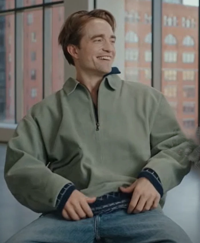 Robert Pattinson The Drama Cotton Half Zip Jacket For Sale