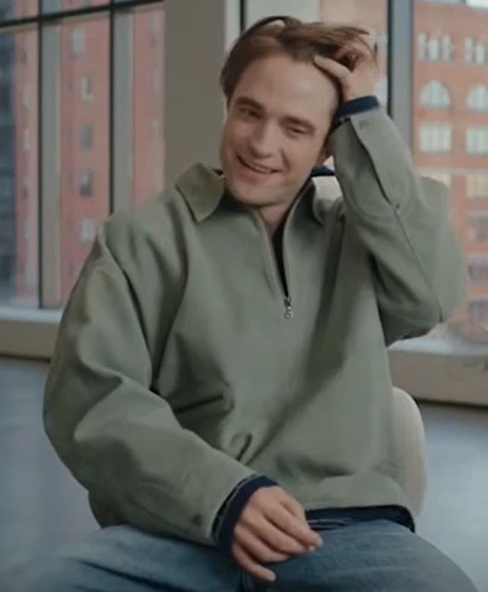Robert Pattinson The Drama Cotton Half Zip Jacket