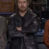 Ryan Gosling Saturday Night Llive Promo Black Leather Jacket For Sale