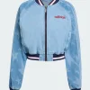 SST Denim Graphic Varsity Bomber Jacket For Men and Women