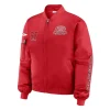 San Francisco 49ers Scarlet Patch Bomber Jacket