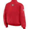San Francisco 49ers Scarlet Patch Bomber Jacket For Sale