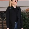Sarah Pidgeon Love Story Black Wool Coat