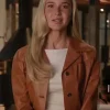 Scream 7 Isabel May Brown Leather Jacket