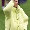 SheBelieves Cup 2026 Soccer Player Tobin Heath Oversized Yellow Puffer Jacket