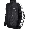 Shop Adidas Polka Dots Black Zip Up Track Jacket