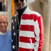 Snoopdogg Winter Olympics 2026 USA Flag Leather Jacket For Sale