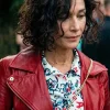 Solo Mio Nicole Grimaudo Red Leather Jacket